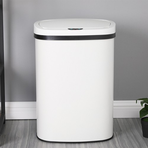 13 Gallon Garbage Can Automatic Sensor Touch Free Stainless Kitchen Trash Can - Picture 8 of 8