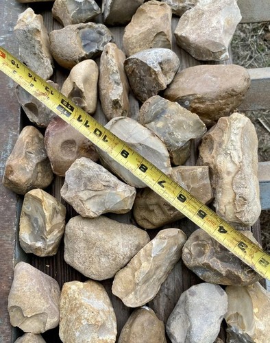 6 LIBBRE Bella Varietà di Central Texas Chert Flint Rough Rocks Knapping Lapidary - Foto 8 di 12