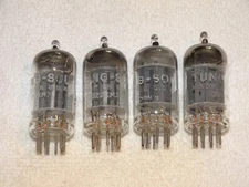 4 x 12au7a Tung-Sol Tubes*Very Strong Matched Quad*#9