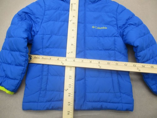 Columbia Size 4T Boys Blue Full Zip Hood Pocket Lightweight Insulated Jacket 866 - Picture 2 of 8