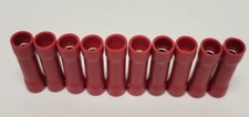 10 Red 8GA Butt Connectors for Wires Cables 8 Gauge AWG Both Ends Terminals