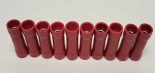 (10) Red 8GA Butt Connectors for Wires Cables 8 Gauge AWG Both Ends Terminals