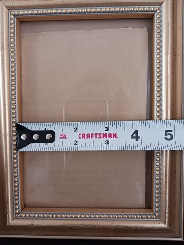 Gold Color Picture Frame 5 X 7 Plastic - Picture 8 of 8