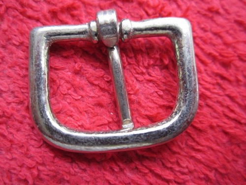 12 VINTAGE NOS ANCHOR BRAND 3/4" NICKEL HORSE BRIDLE BUCKLES HARDWARE, USA MADE - Picture 3 of 6