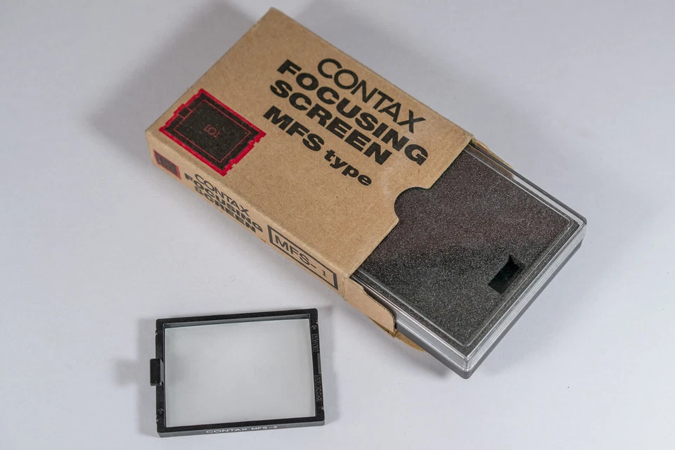 pour Contax 645, verre de visée avec sa boîte - Photo 1/1