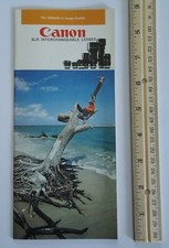 Canon SLR Interchangeable Lenses Vintage Booklet Camera Advertising