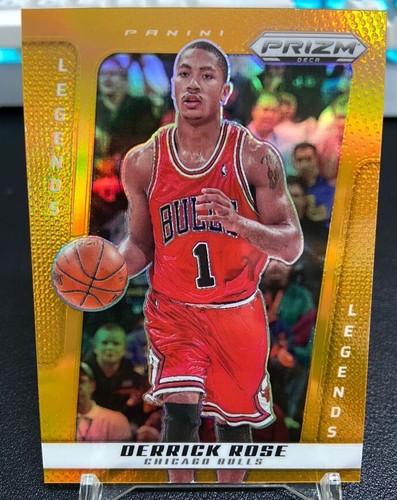 Derrick Rose 2024-25 Panini Prizm Deca Orange Prizm 15/49 Legends #231
