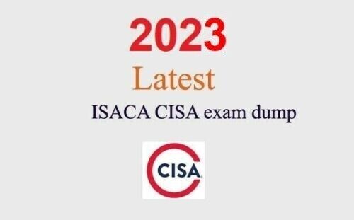 ISACA CISA dump GUARANTEED (1 month update) - Picture 1 of 1