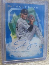 2019 Topps Inception Blue /25 Justus Sheffield #RES-JSH Rookie Auto Yankees mint