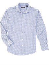 NWT HART SCHAFFNER MARX BUTTON UP GINGHAM BUSINESS CASUAL OR DRESS SHIRT SIZE XL