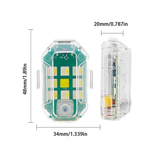 High Brightness Wireless LED Strobe Light 7 Colors Rechargeable Flashing Lights - Picture 3 of 18