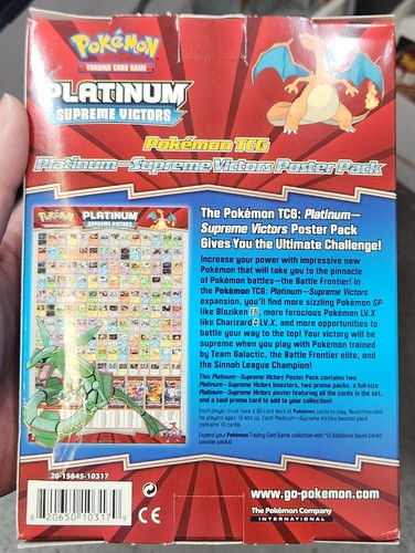 Paquete de pósteres Pokémon Supreme Victors 2009 sellado de fábrica/nuevo - Imagen 7 de 7