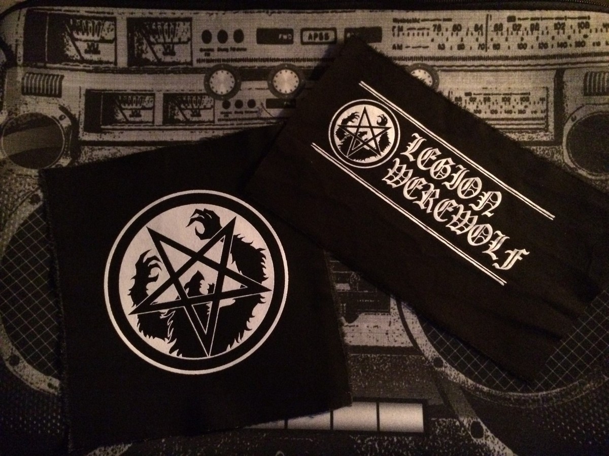 Satanic Warmaster True Werewolf Black Metal Legion Canvas Patch