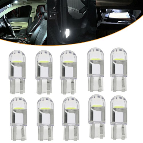 10Pcs White LED T10 194 168 W5W Car Interior Map License Plate Bulbs Light Lamp - Picture 7 of 12