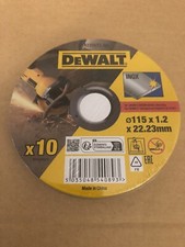 Dewalt DT42335TZ-QZ Disco da taglio inox metallo/acciaio inox 115 x 1,2 x 22,23 mm x 10