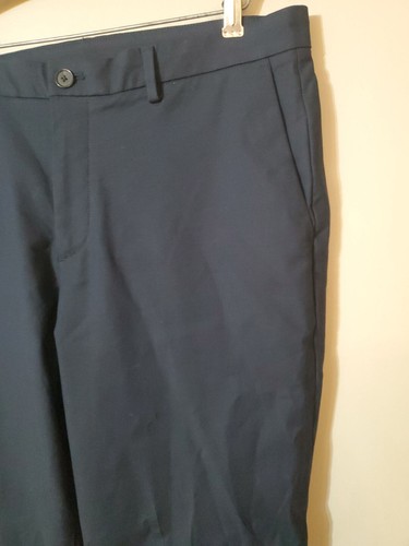 Pantalones chinos Calvin Klein azul marino 36x30 calce ajustado modernos elásticos precio de venta sugerido por el fabricante $80 #1415 - Imagen 12 de 17