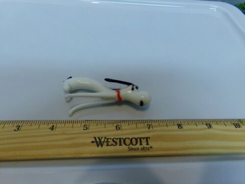 Vintage mundgeblasenes Glas HUND SCHWARZ-WEISS SNOOPY? - Bild 3 von 3