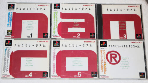 PS1 Games Namco Museum Vol.1 2 3 4 5 Encore NTSC-J Japon Importation PlayStation - Photo 1/7