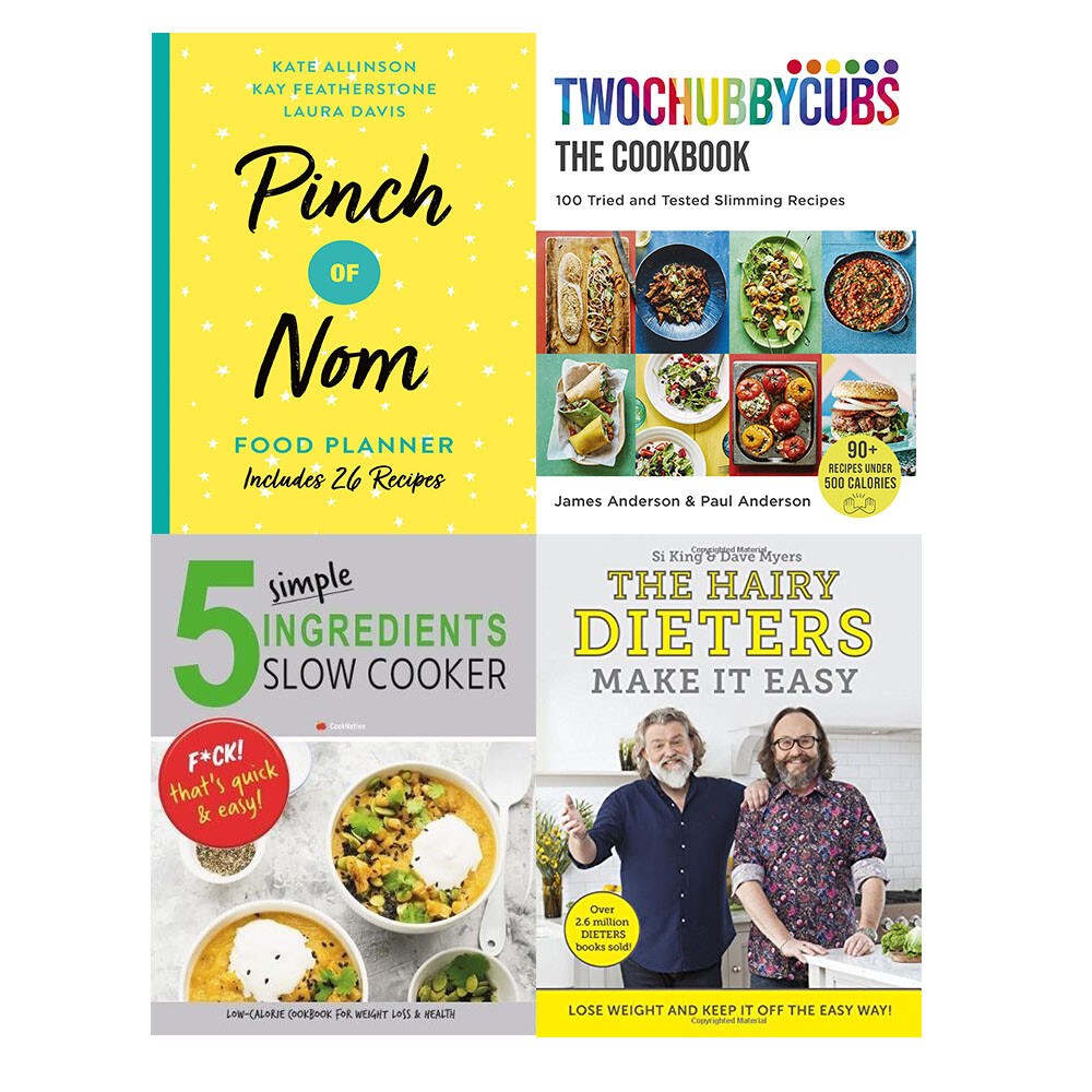 Pinch of Nom,Twochubbycubs,5 Simple Ingredients ,Hairy Dieters 4 Collection Set
