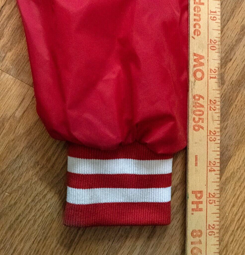 Vintage Chevy Power Jacket Men's Size Medium Red Checkered Flag 80's 1980's - Picture 11 of 11