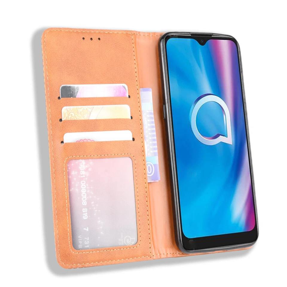 For TCL Stylus 5G Case Shockproof Magnetic Leather Wallet Stand Cover - Image 4 of 4