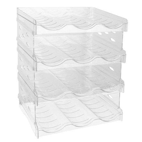 4 -Tier 12 Container Stackable Bottle Holder Wine Drink Storage Rack Stand Shelf - Picture 11 of 11