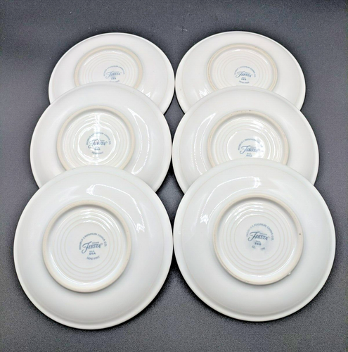 Set of 6 - Homer Laughlin China Co Fiesta - Cups & Saucers - 6oz - Made In USA - Picture 4 of 6