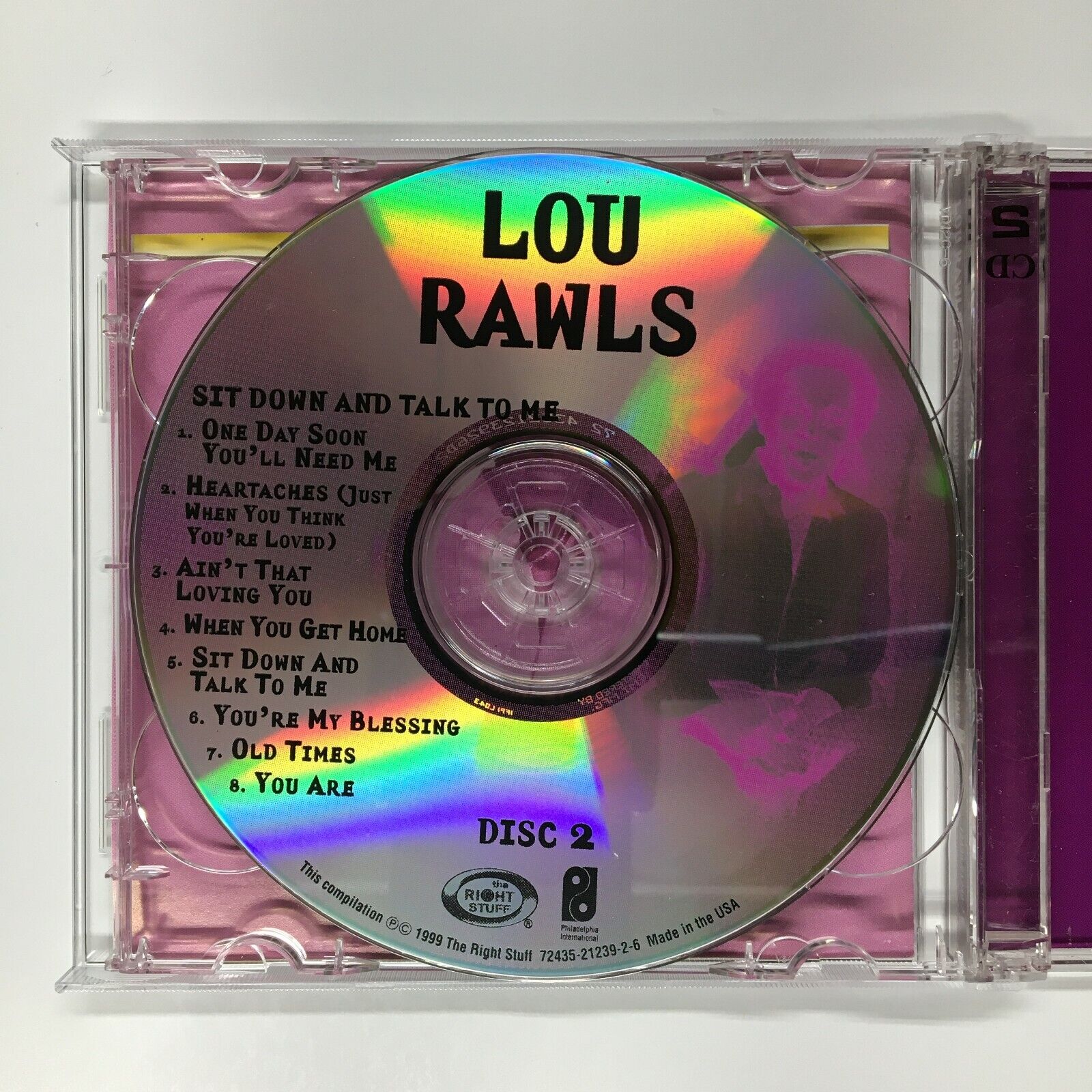 LOU RAWLS - Sit Down & Talk To Me / Let Me Be Good To You - 2 CD - Original  724352123926