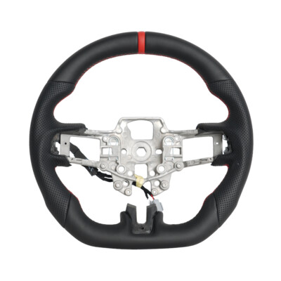 Full Leather Flat Sport Steering Wheel Fit Ford Mustang GT 2015-2017