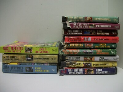 Lot of 18 Mrs. Jeffries Novels Brightwell 9 HB Singles 3 Bks with 3 each Mystery