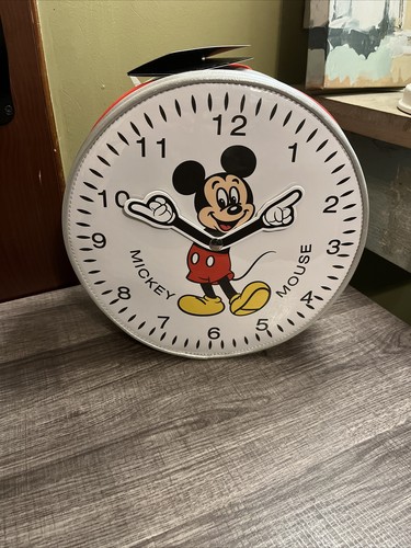 Mickey Mouse Loungefly- Figural Watch Clock Face Mini Backpack - Disney