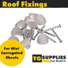 Roof Fixings for Mini Miniature Corrugated Roofing Sheets