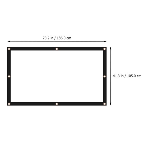 2 Pack Knitterfreie Projektionsleinwand Aufblasbare Projektionswand - Bild 7 von 12
