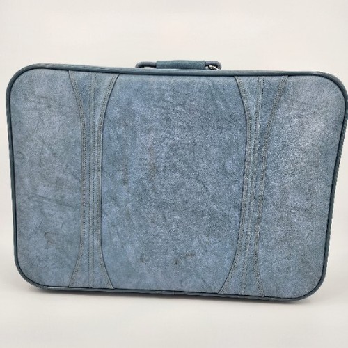 Vintage 1978 Blue American Tourister Luggage Set Soft 2 Pieces Suitcase - Picture 15 of 24