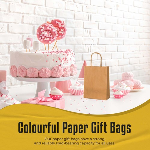 Party Gift Bags with Handle - Paper Carrier Bag for Christmas, Birthday, Wedding - Picture 180 of 217