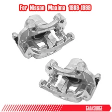 2-Pcs Brake Calipers with Bracket for Nissan 1989-1999 Maxima Front Left & Right