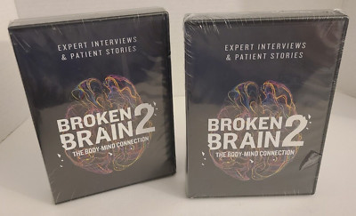 BROKEN BRAIN 2 THE BODY-MIND CONNECTION  Dr Hyman - Case 1 & 2 SEALED NEW