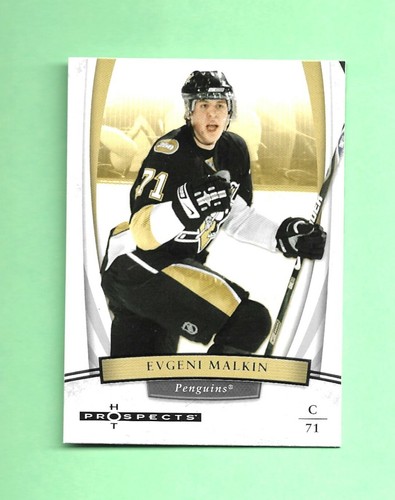 2ND YEAR! 07-08 Fleer HOT PROSPECTS Card # 9 EVGENI MALKIN EXCEPTIONAL! - 第 1/2 張圖片