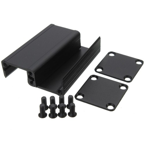 Extruded Aluminum Box Black Enclosure Electronic Project Case PCB DIY 50x25x25mm - Picture 3 of 3