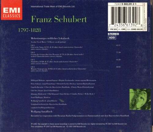 SCHUBERT - SACRED WORKS - BEHRENS - SCHREIER - FISCHER-DIESKAU - SAWALLISCH - Picture 2 of 2