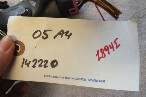 2002 2003 2004 2005 2006 2007 2008 2009 Audi A4 Ignition Switch NO Key OEM 1894I - Picture 6 of 6
