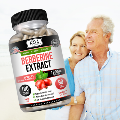 acetyl l carnitine and berberine Premium Berberine HCI Extract 180ct 1200mg High Absorption Immune Health  Support
