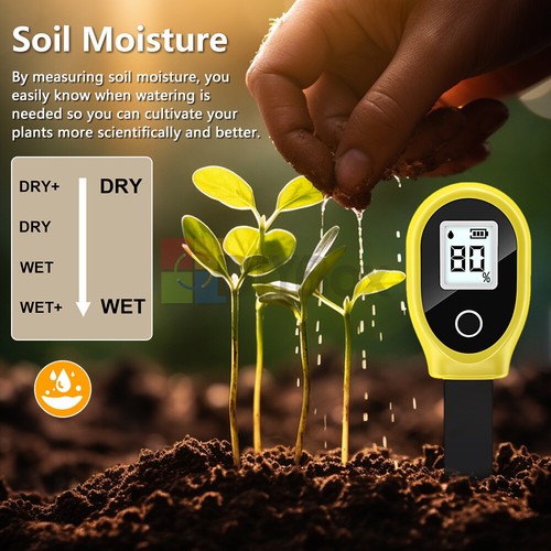 Digital Soil Moisture Meter Detector Humidity Meter for Planting Potted Garden - Picture 5 of 19