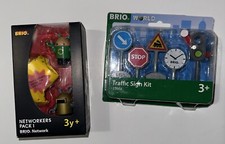 Brio World 33864 Traffic Sign Kit 5 Pc  Networkers 3pc New Toy Train Accessorys