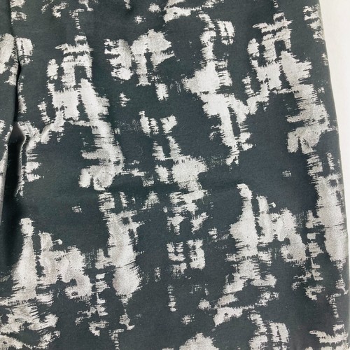 VERONIKA MAINE  A Line Skirt Womens 10 Black Silver Shimmer Pattern Back Zip - Picture 2 of 10