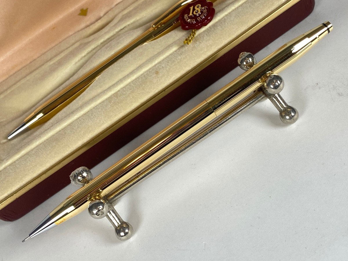 CROSS CLASSIC CENTURY 18K GOLD FILLED BALLPOINT PEN & 0.5mm