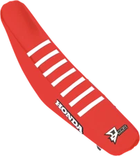 D'COR Seat Cover Red/White Ribs 3010127