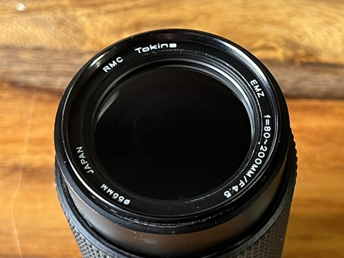 VINTAGE CAMERA LENS RMC TOKINA 55MM EMZ 80-200 + OPTEX SKYLIGHT (1A) FILTER - Picture 2 of 11