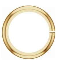 5mm OD 3.6mm ID 14k Solid Yellow Gold 22ga gauge thin OPEN Jump Ring USA MADE