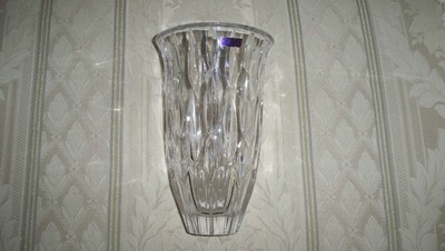9 Clear Crystalline Marquis By Waterford Rainfall Vase 9 Clear Crystalline Marquis By Waterford Rainfall Vase